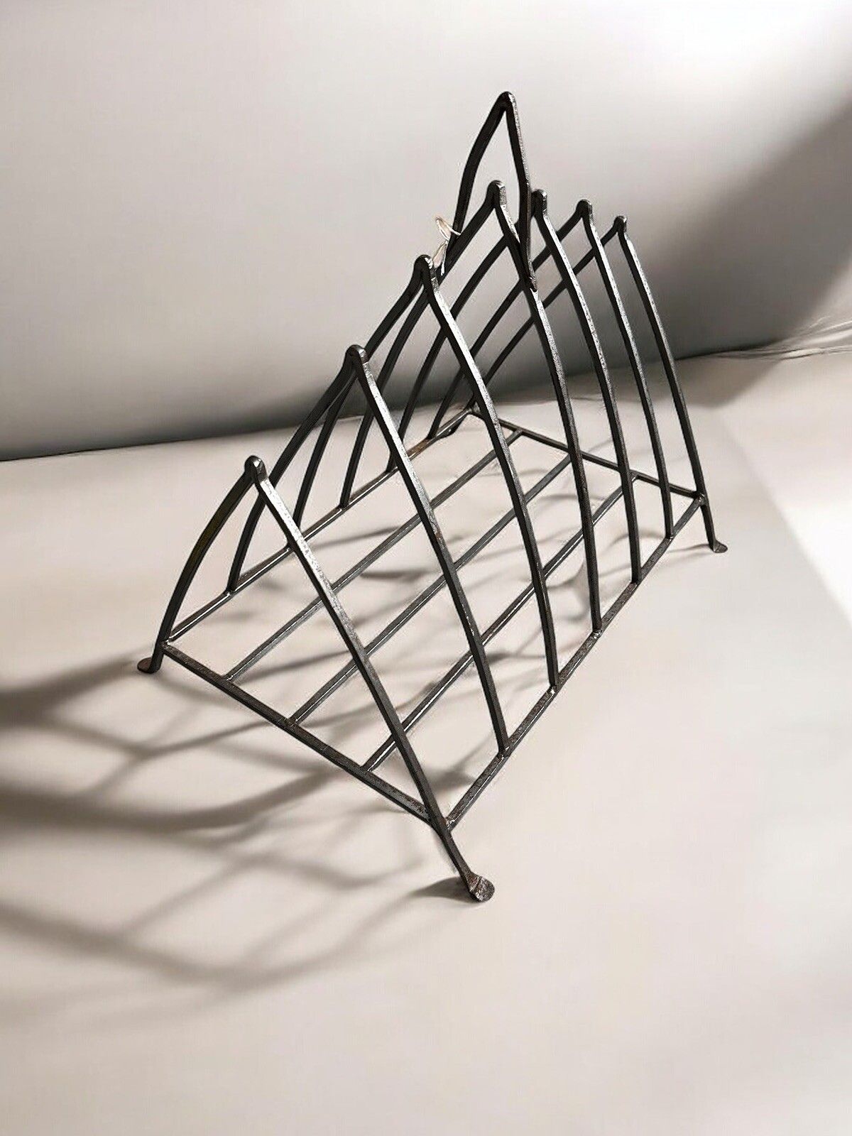 Vintage Handmade Iron Magazine Book Rack photo Home Decor
