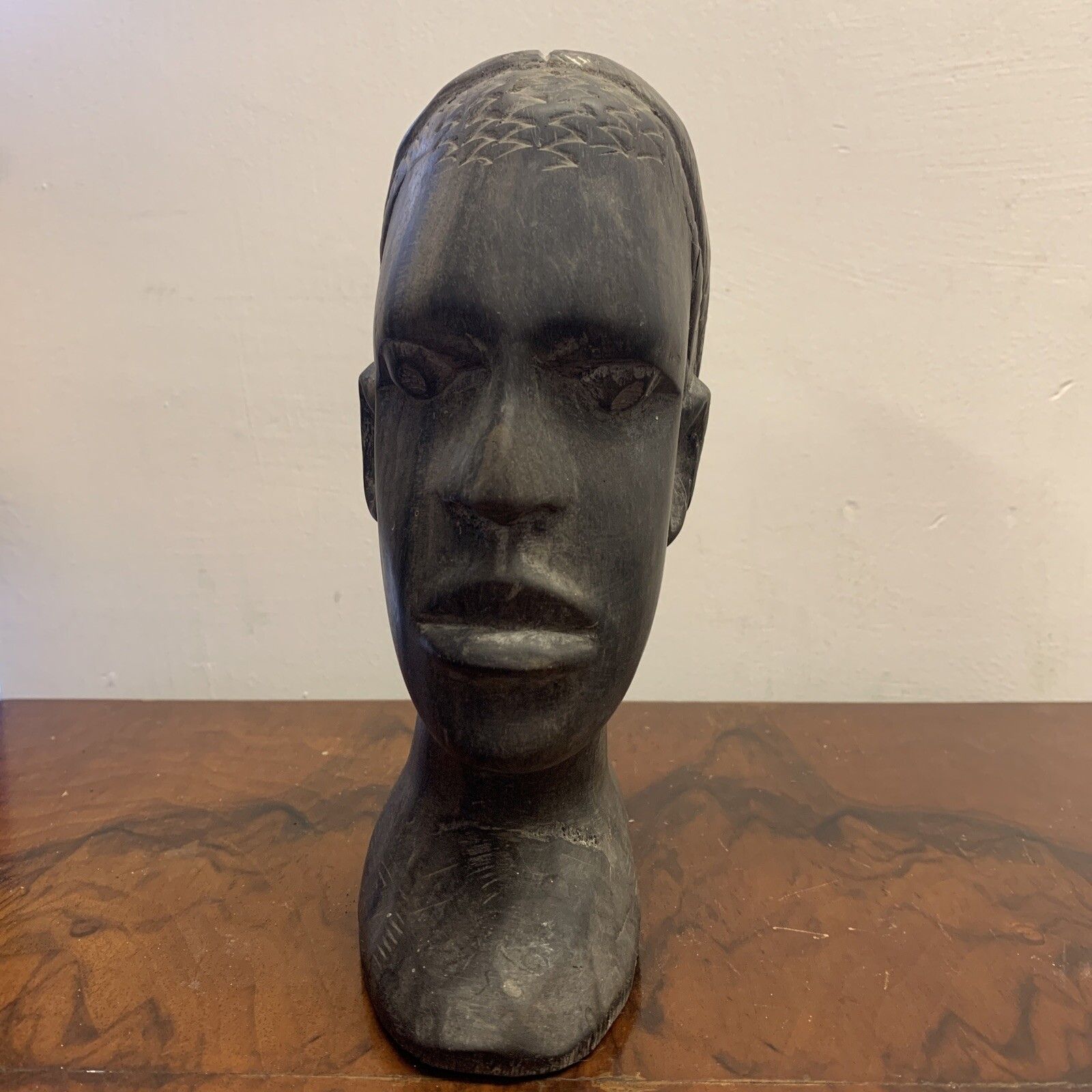 Antique Tribal African Heavy Wooden Bust Tribal Art photo furniture