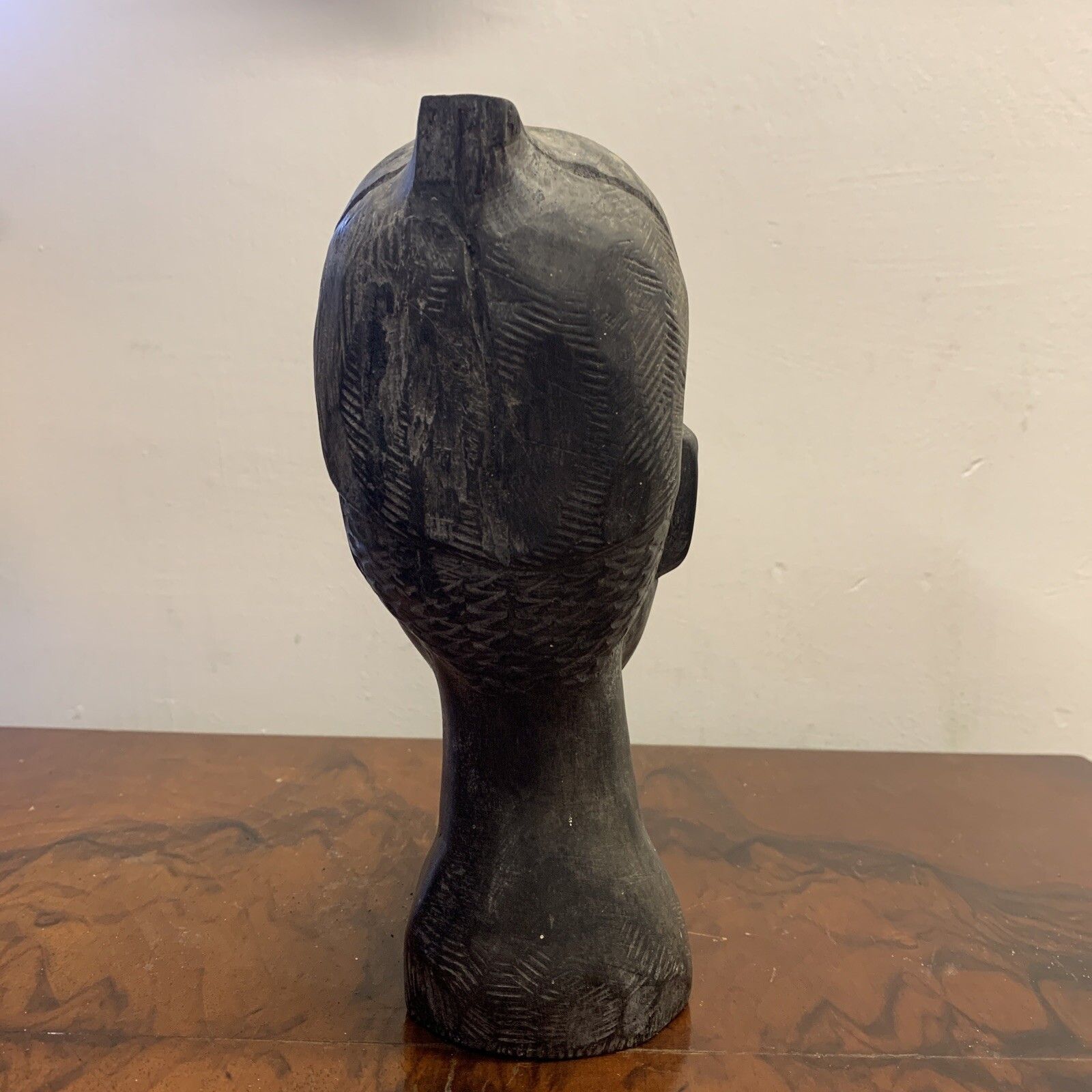 Antique Tribal African Heavy Wooden Bust Tribal Art photo Art