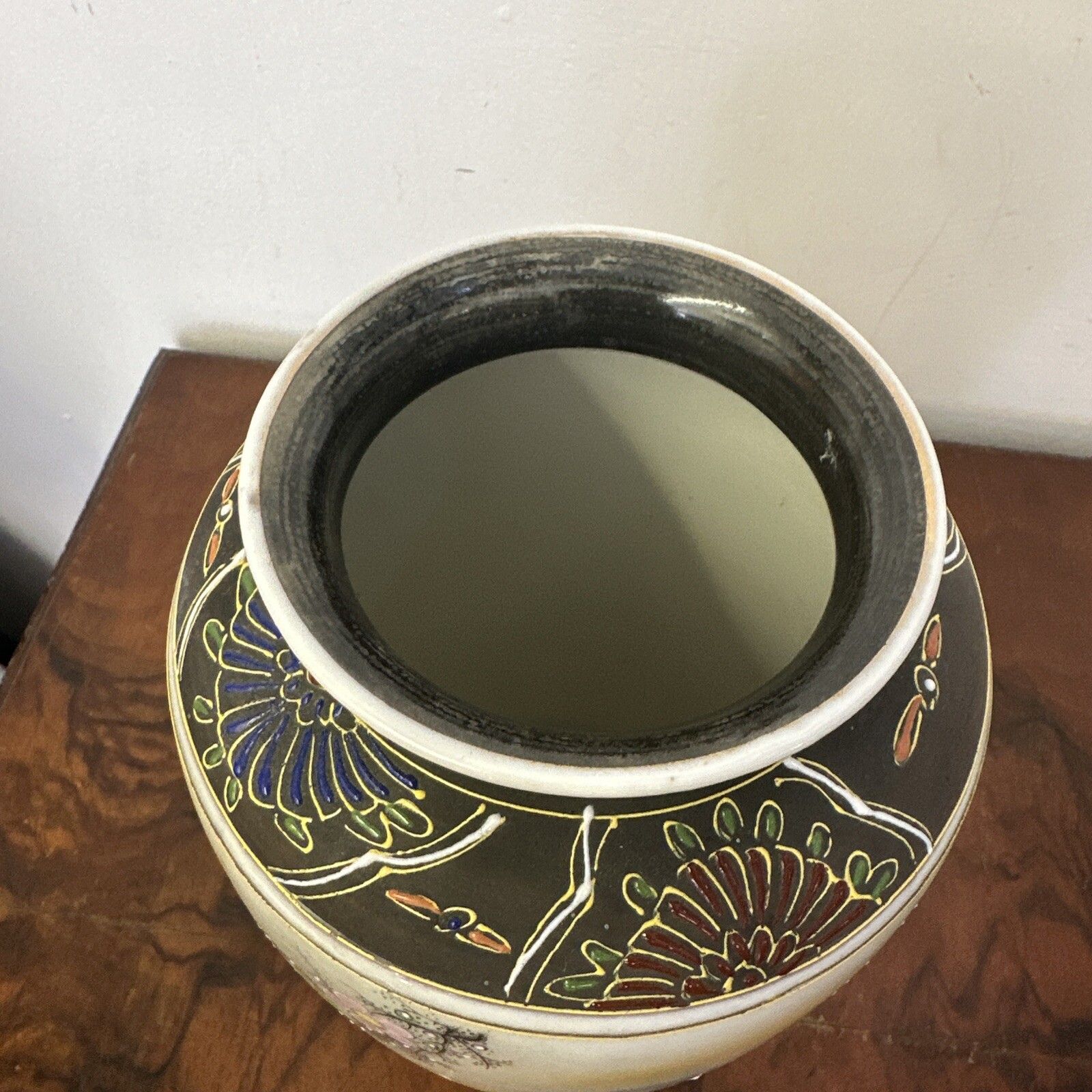 Antique Oriental Japanese Handpainted Satsuma Vase￼ Stamp To Base 25cm H photo buy
