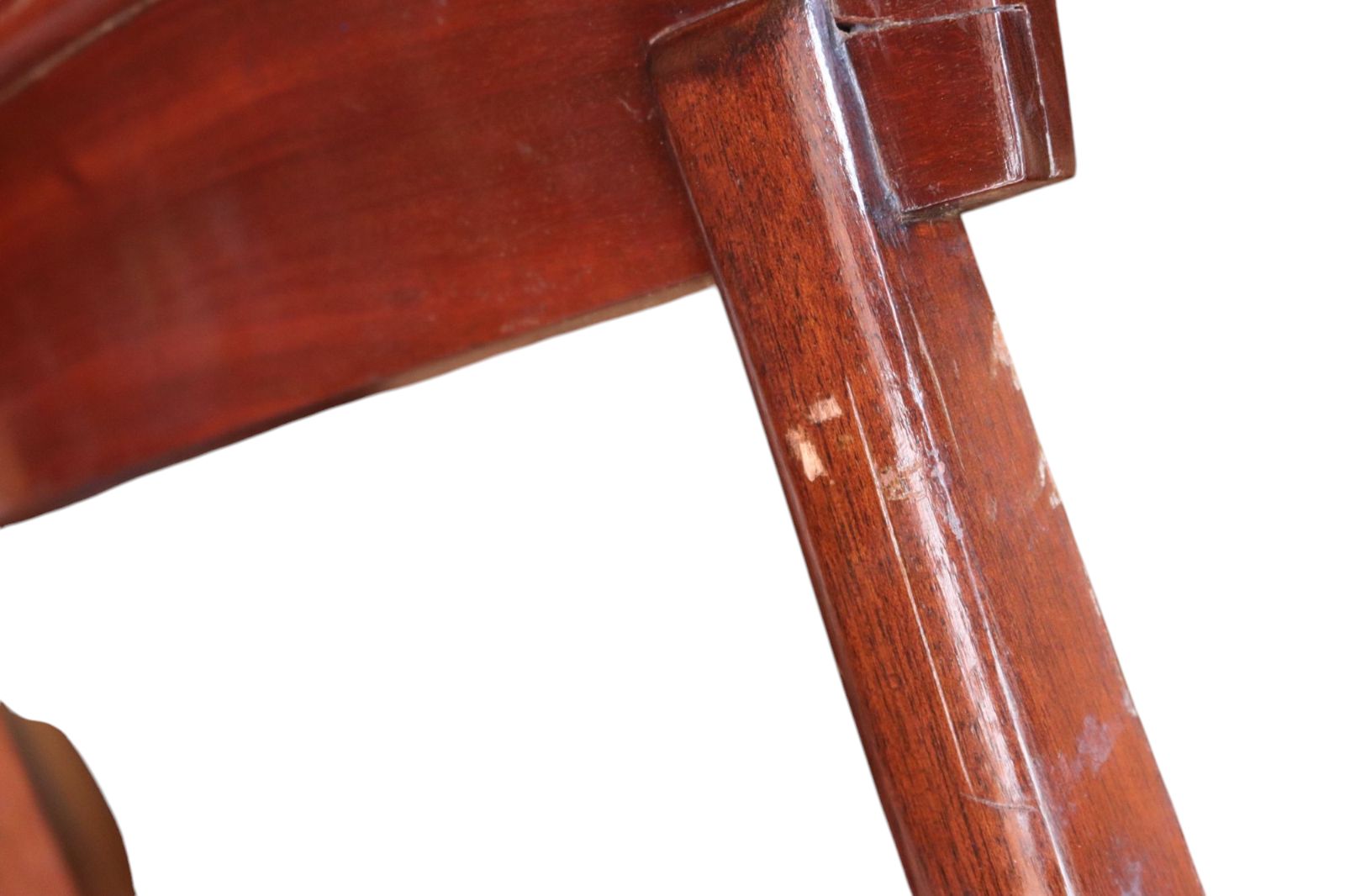 Set Of 4 Regency Style Antique Bar Back Sabre Leg Mahogany Dining Chairs photo furniture