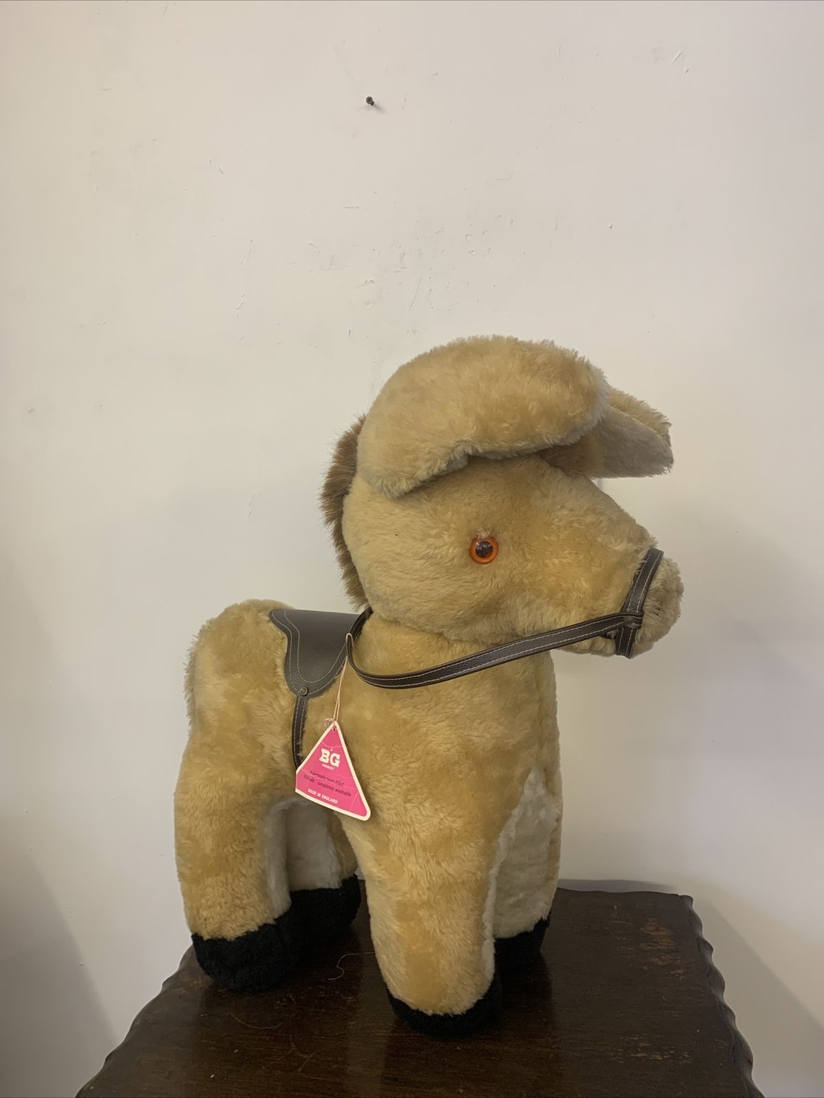 Large Vintage 1970s Immaculate Donkey Stuffed Toy British Made photo for sale