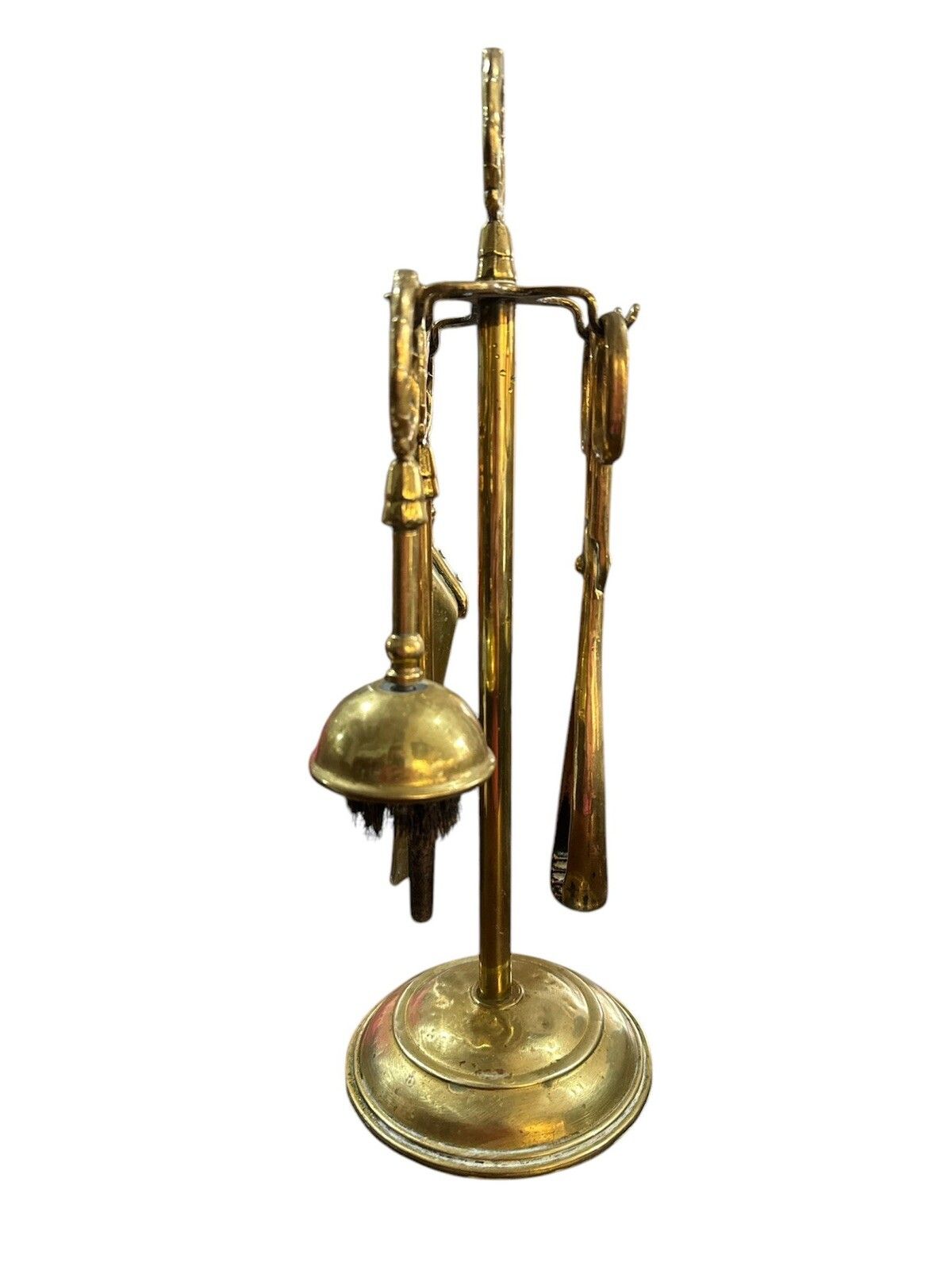 1930s Brass Fireplace Companion Tool Set photo Home Fixtures