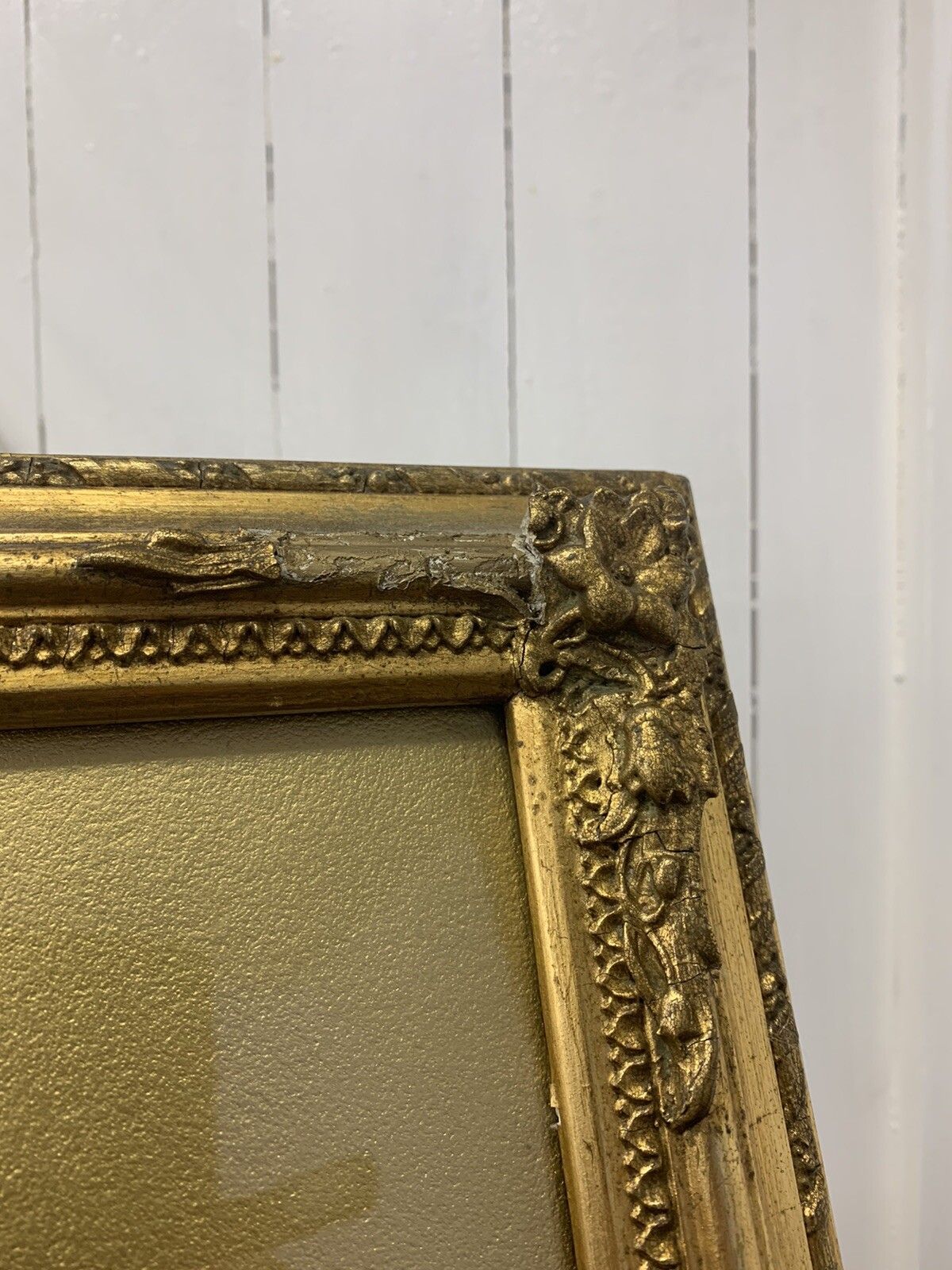 Antique 19c Wooden Gold Gilt Frame Rococo With Antique Print By Sutton Palmer photo 125.0