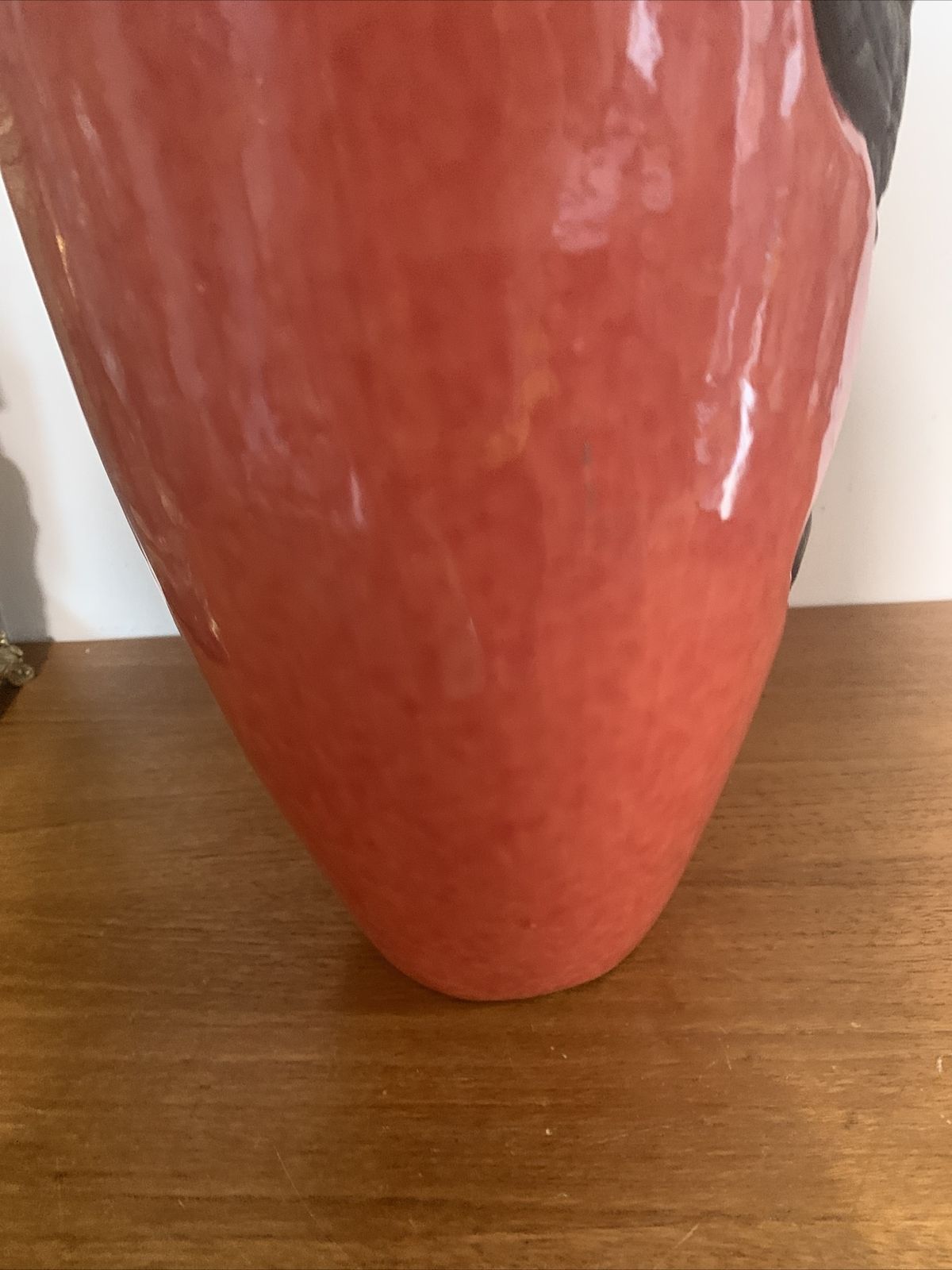 Mid Century Large Stunning Pottery Glazed Vase Cockerel 56cm High photo buy