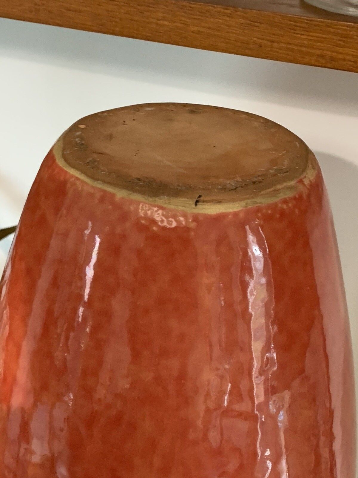 photo furniture Mid Century Large Stunning Pottery Glazed Vase Cockerel 56cm High
