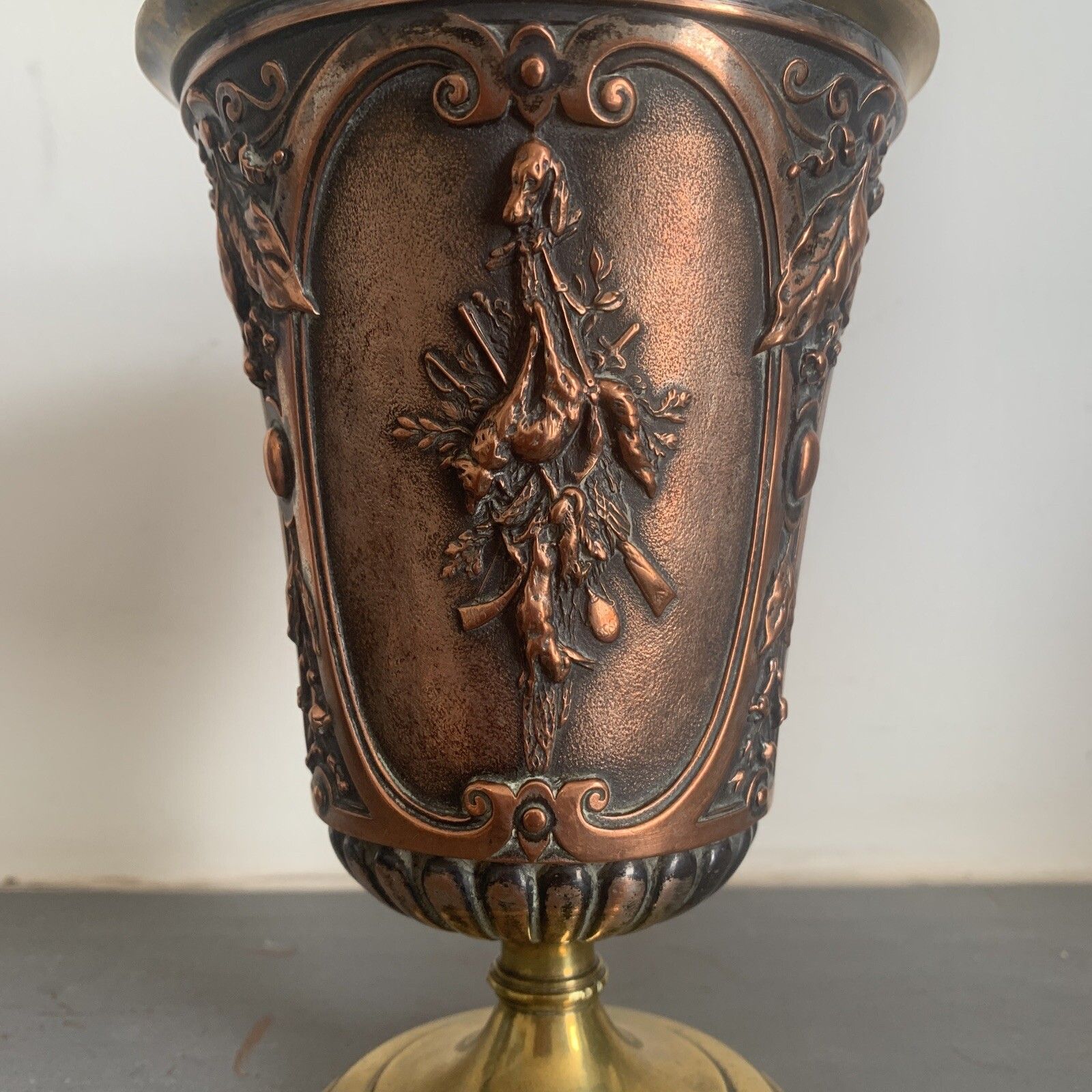 19th Century Mappin And Webb Brass Bronze? Vase Art Nouveau Design photo for sale