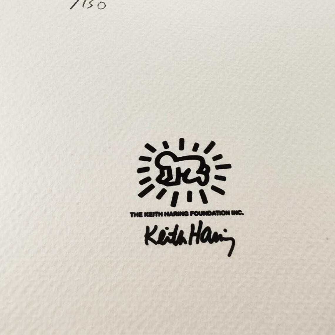 1990s Keith Haring Limited Edition Lithograph Numbered In Pencil. photo 380.0