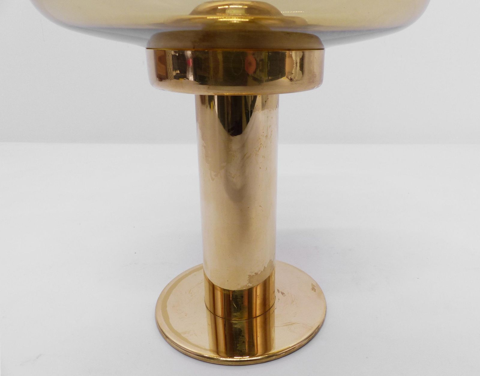 Hans Agne Jakobsson Claudia Scandinavian Candle Holder Honey Yellow L10227 1960 photo Home Decor