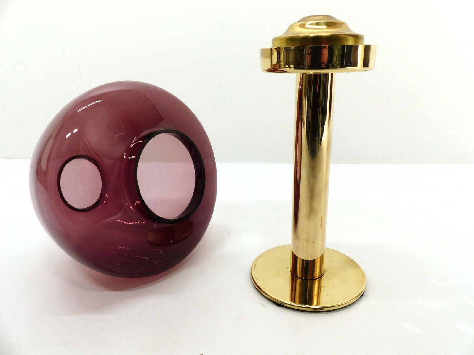 Scandinavian Candle Holder Hans Agne Jakobsson Claudia Purple L102/32 1960 photo Home Decor