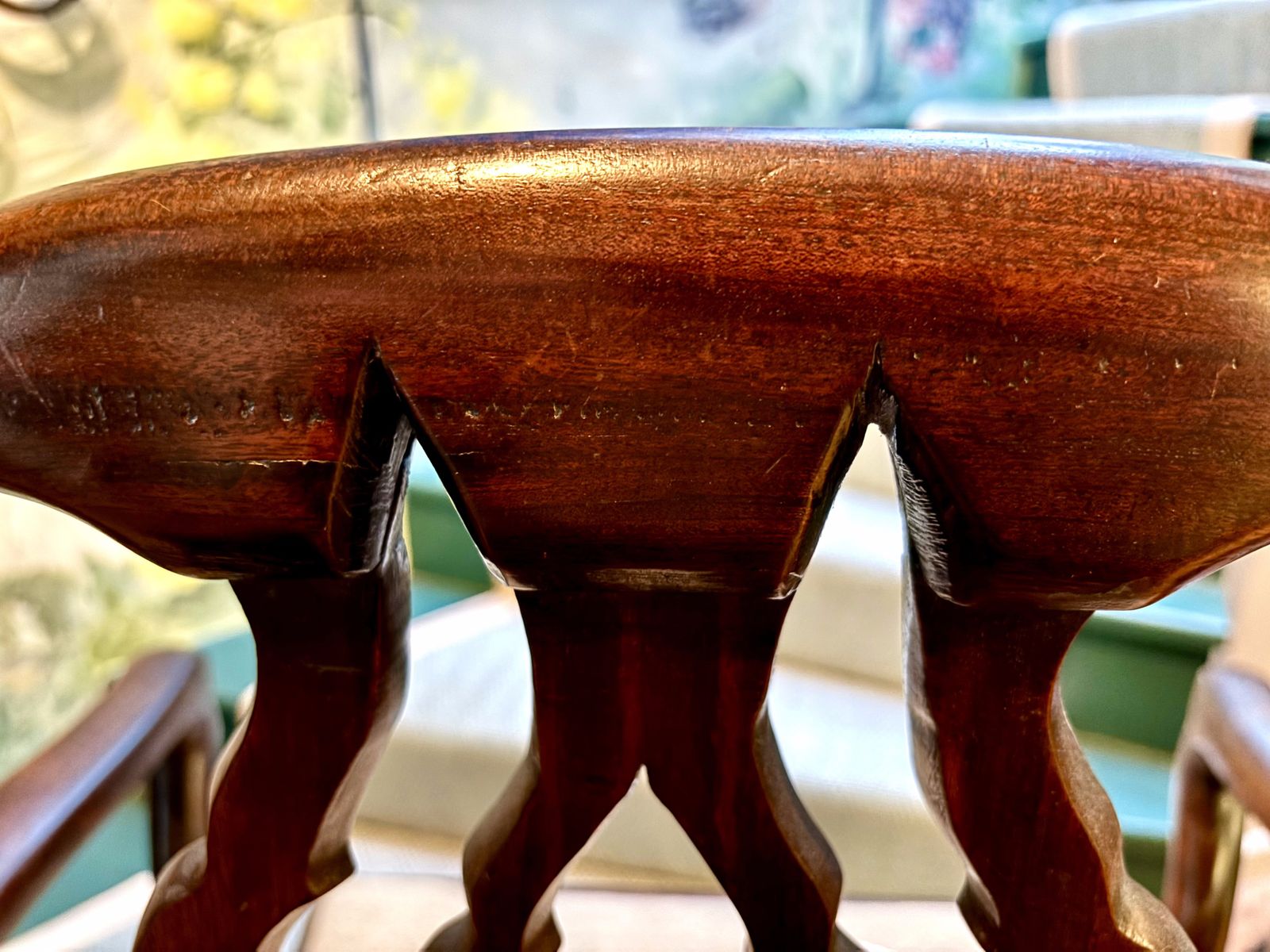 Fine Georgian Cuban Mahogany Carver photo furniture