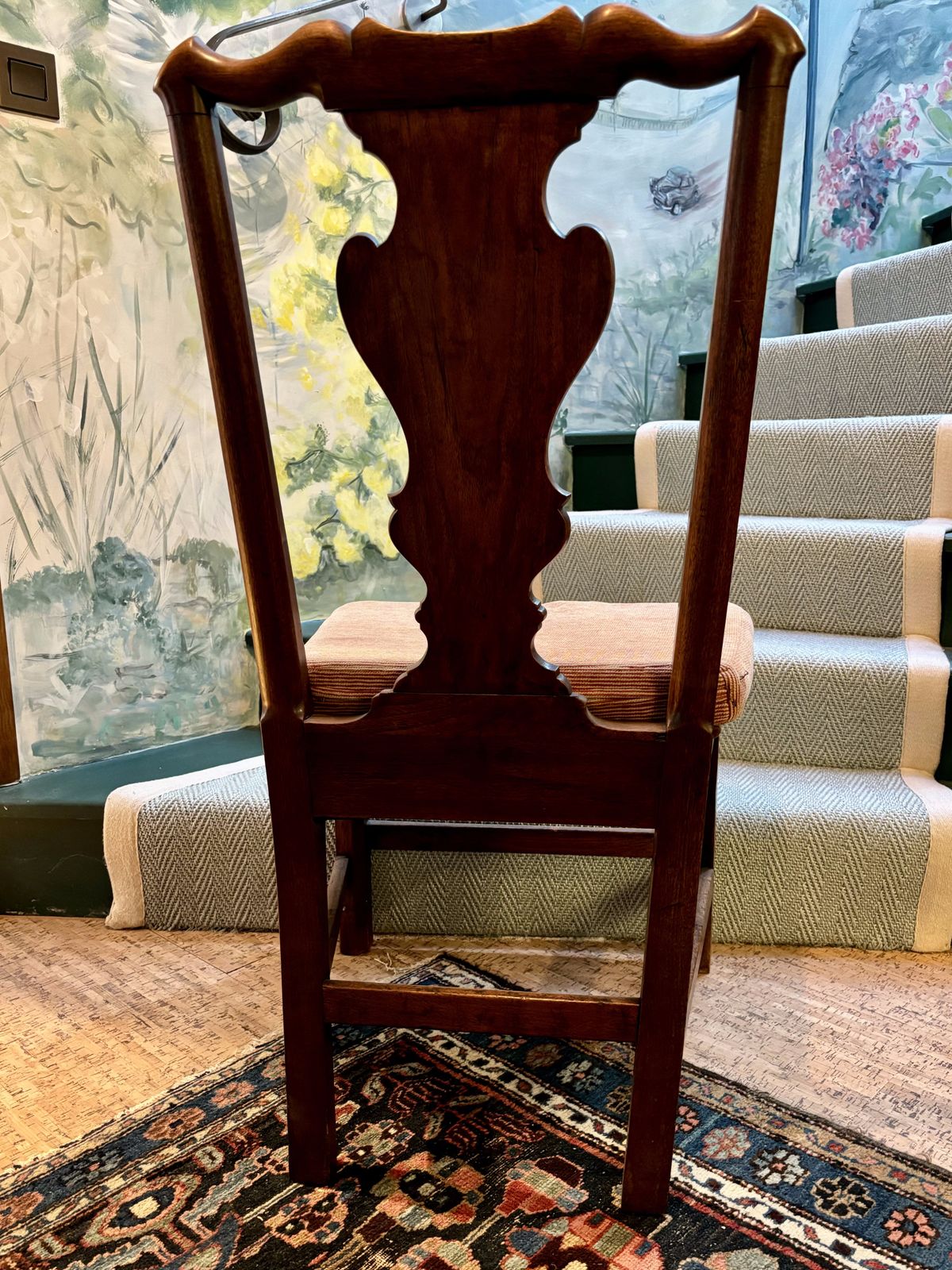 Four 18th Century Oak, Elm And Fruitwood Standard Dining Chairs photo vintage
