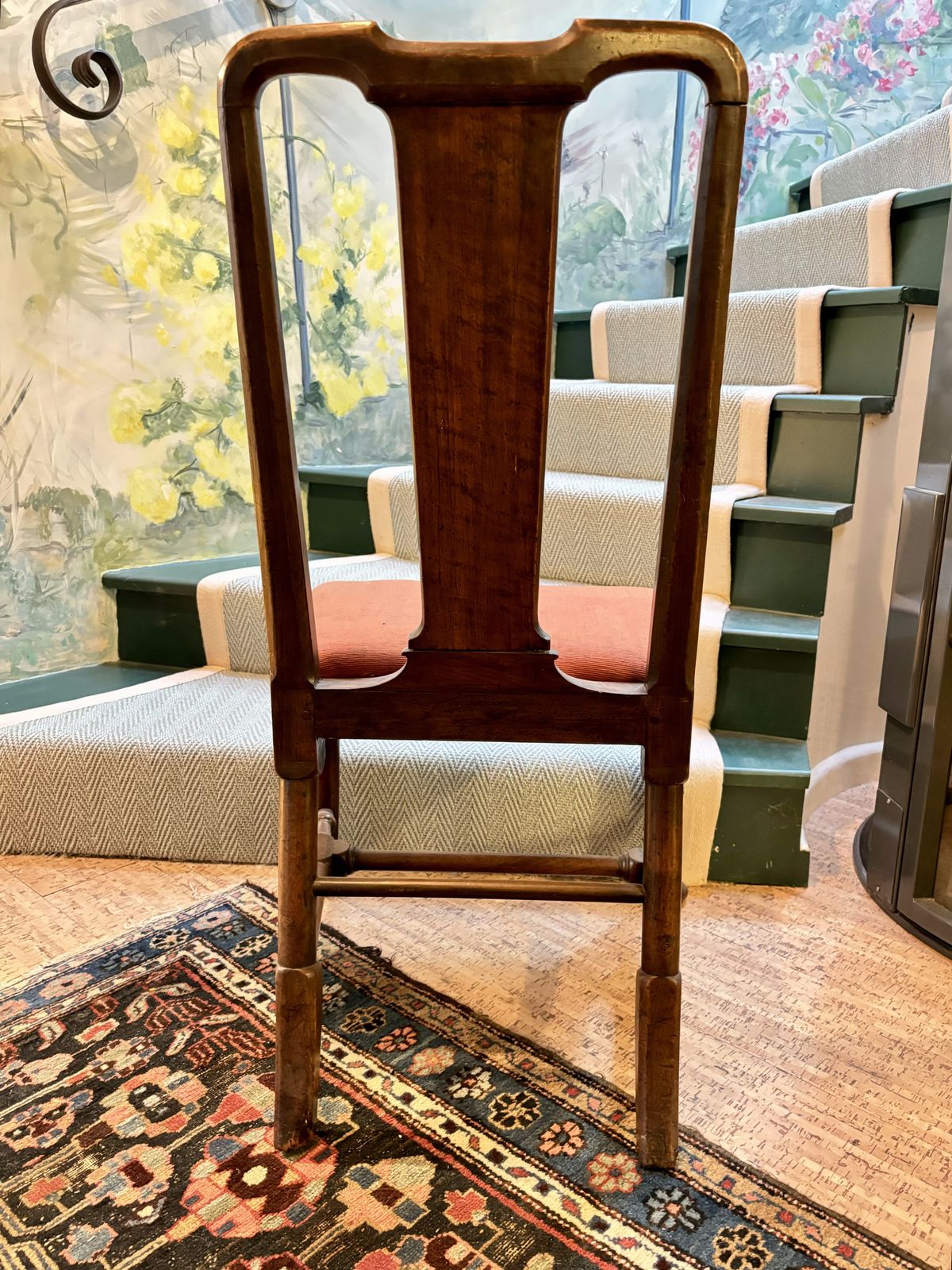 140.0 Four 18th Century Oak, Elm And Fruitwood Standard Dining Chairs photo
