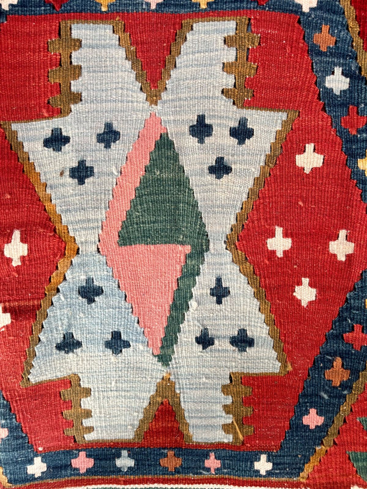 Turkish Hand Woven Tribal Kilim Rug 240x140cm photo Textiles