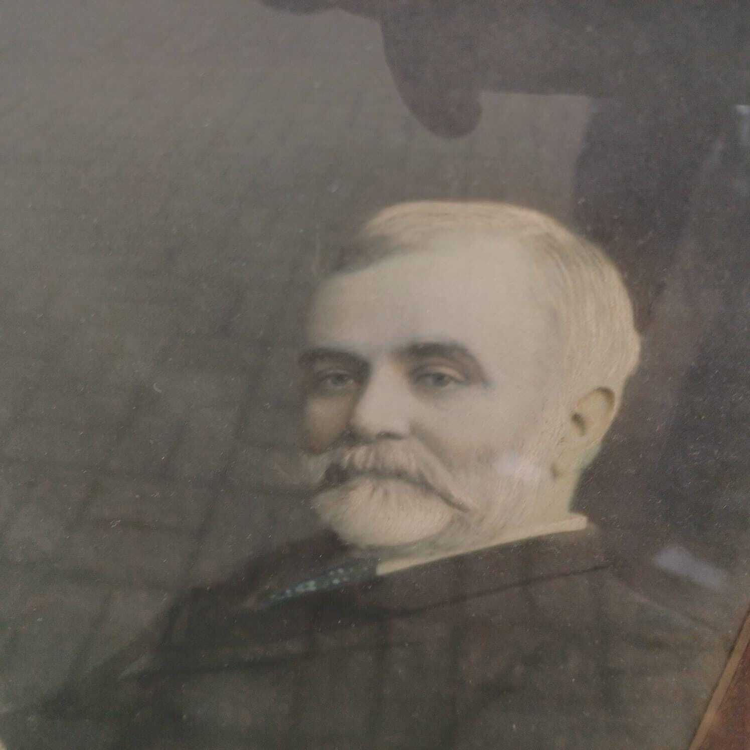 Antique Frame Photo In Stunning Wooden Glazed Frame – 1909 Oak Frame, Photo By William Skewes, Wigan Photographer photo for sale