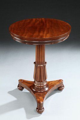 William IV Metamorphic Mahogany Coffee Table Or Three Tier Dumbwaiter, 1835 photo vintage