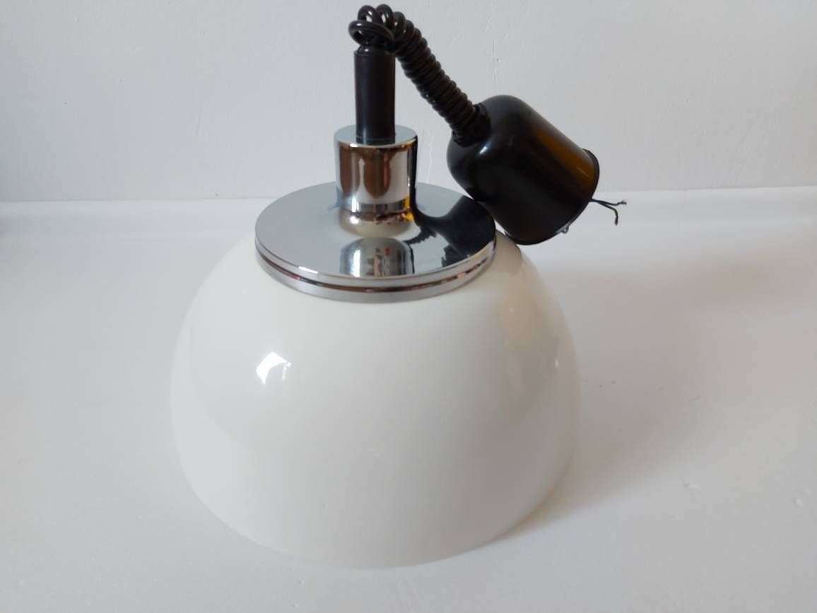 Meblo Guzzini Pendant Light, Mushroom Lamp, Model Faro, Space Age Lamp, Ceiling Lamp, Italian Design, 70's, Mid Century Modern Lamp, Mcm photo 138.0