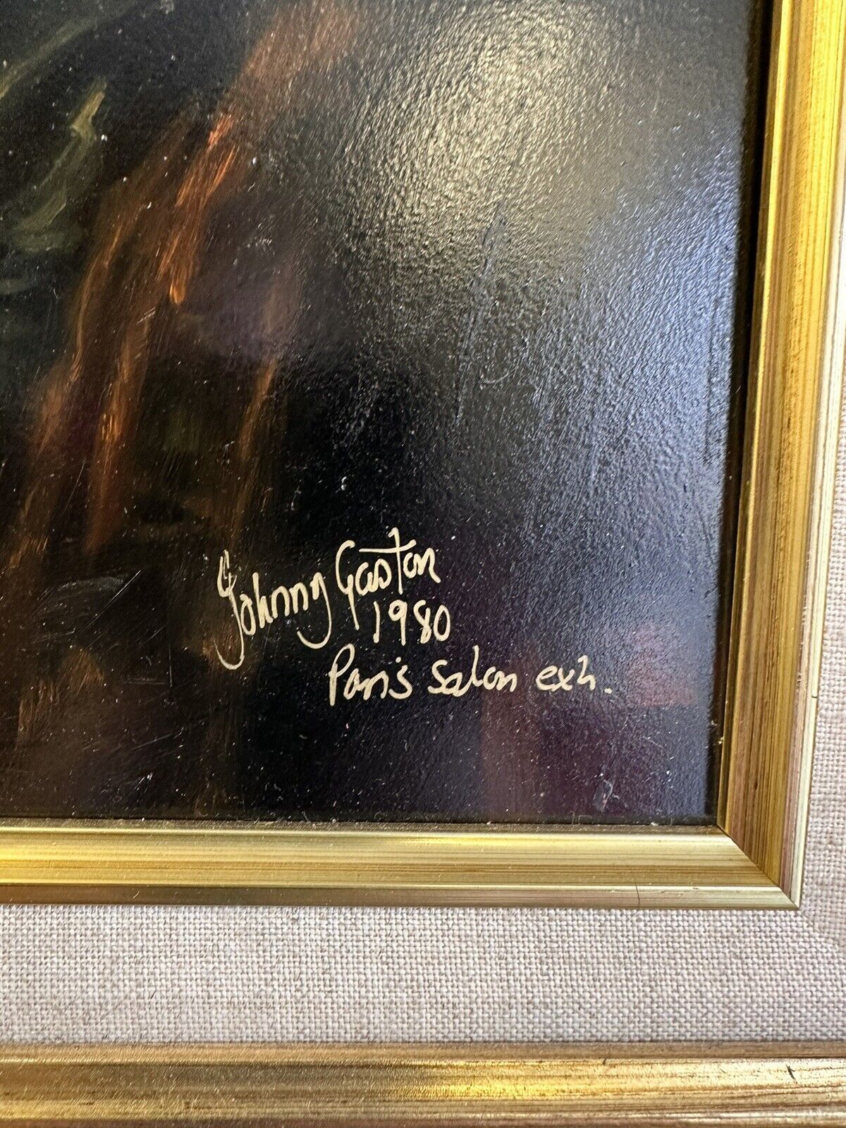 Original Signed Oil By Johnny Gaston In The Style Of Rembrandt photo vinterior