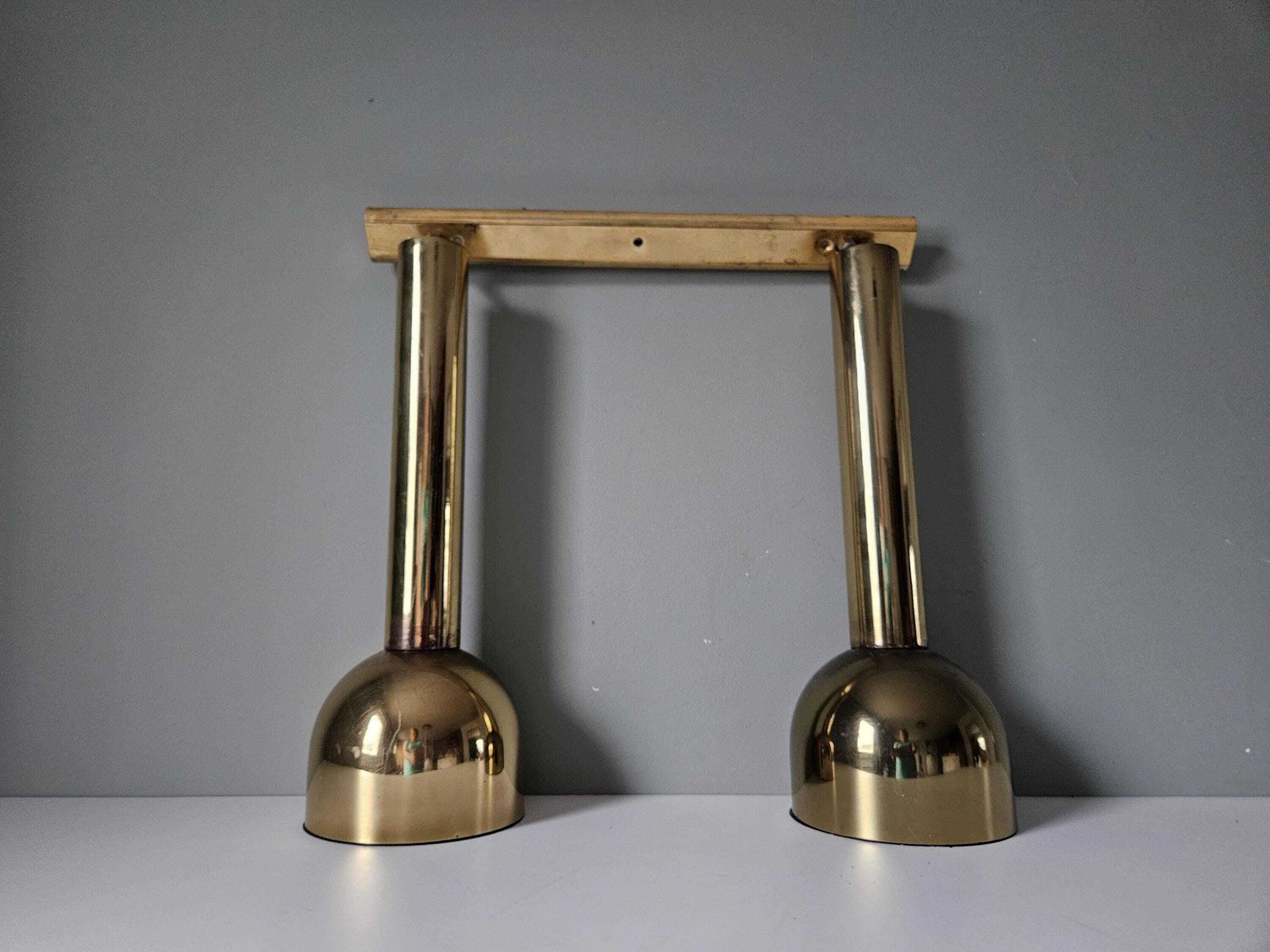 Set Of 2 Vintage Gold Pendant Light, Mid Centuryy Modern, Retro Light, Eye Ball Lamps, Eyeball, 70's Yugoslavia, Ceiling Lamp, Hanging Lamp photo Lighting