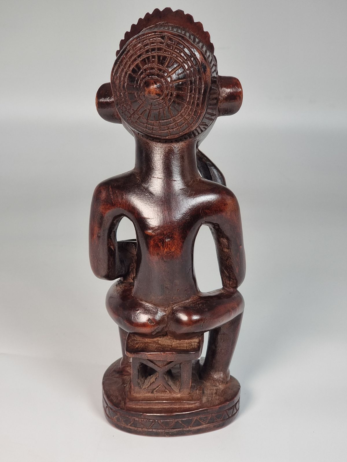 African Angola Tribal Fertility Hardwood Figure Circa 1930 photo vintage