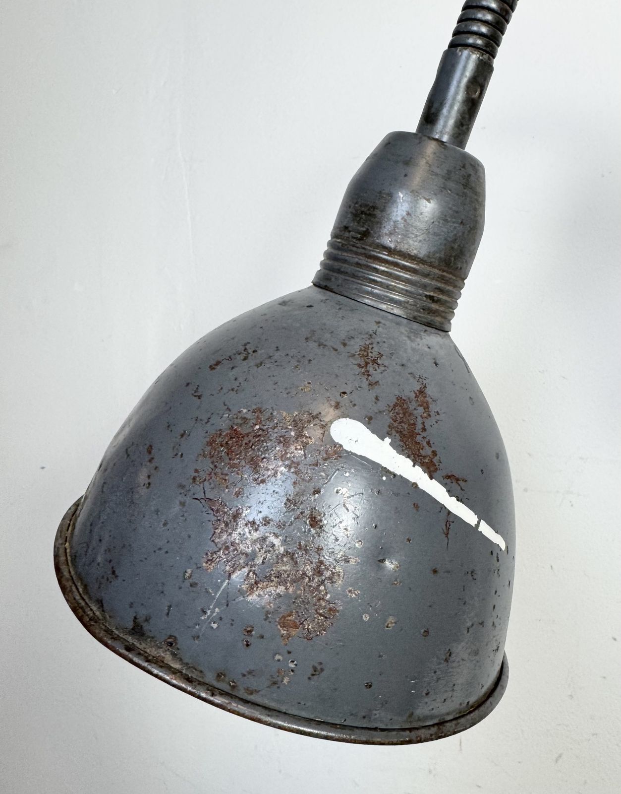 249.0 Grey Industrial Scissor Wall Lamp From Elektroinstala, 1960s photo
