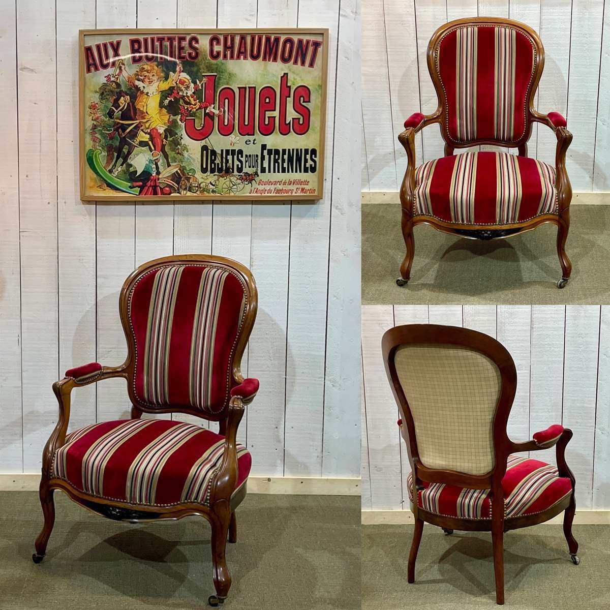 Napoleon III Armchair Late 19th Century In Walnut