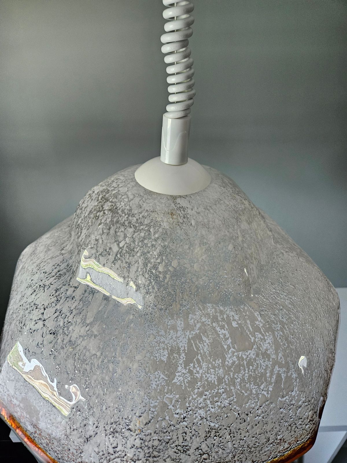 Murano Glass Lamp / Vintage Chandelier / Unique Pendant Light / Italian Design / Yugoslavia 70's Light Fixture / Hanging Lamp / Mcm photo buy