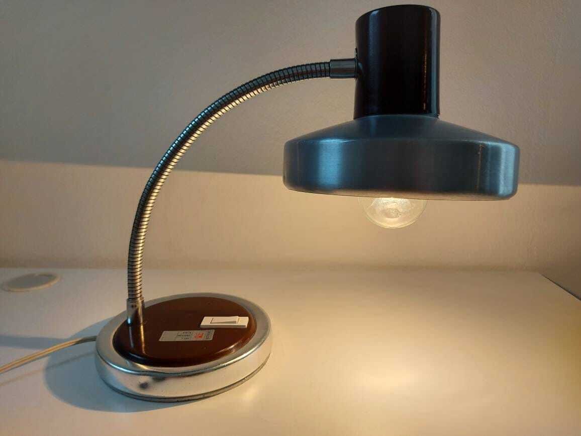 Vintage Desk Lamp, Mid Century Lamp, Gooseneck Lamp, Brown Lamp, Table Lamp, Vintage Light, Space Age Lamp,70s Lamp, Retro Lamp, Task Lamp photo Lighting