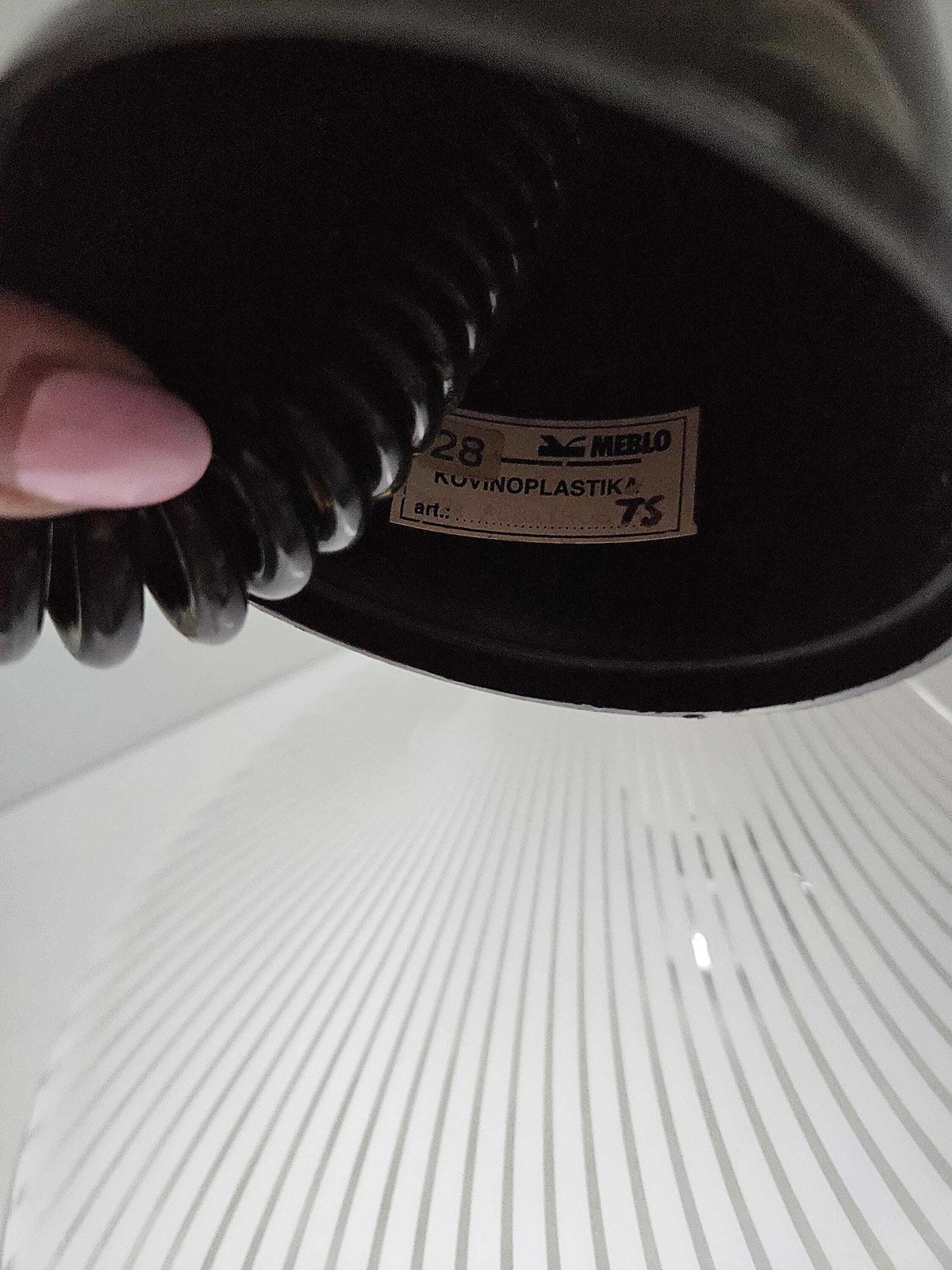 photo for sale Vintage Meblo Guzzini Pendant Light, White Ceiling Lamp, Trumpet Lamp, Space Age Lamp, Mcm, Mid Century Modern, Retro Lamp, Space Age, Ufo