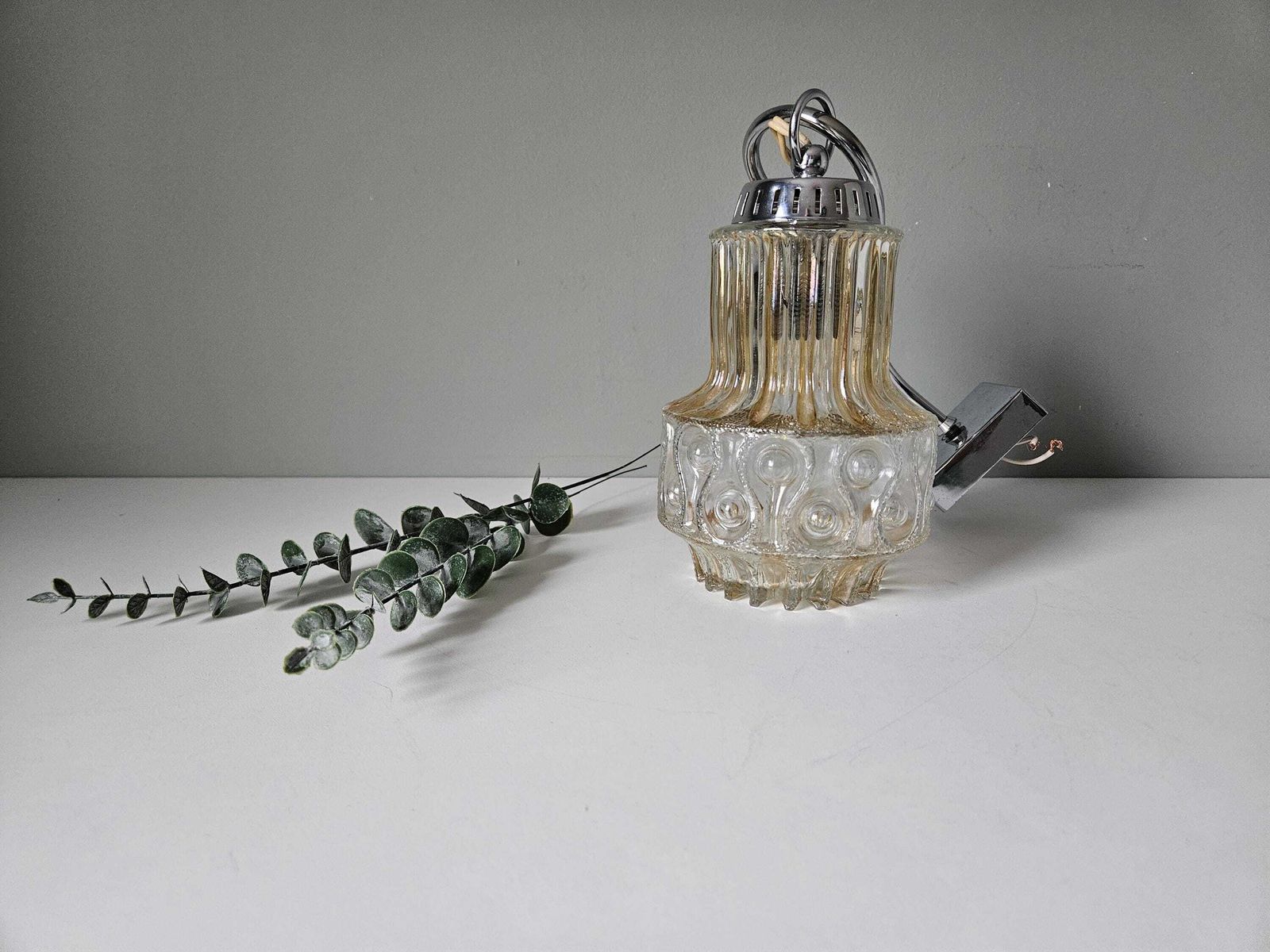 Mid Century Wall Lamp, 70s Vintage Lamp, Retro Glass Sconce, Space Age Light, Nightstand Lamp, Mcm, Bedside Light photo furniture