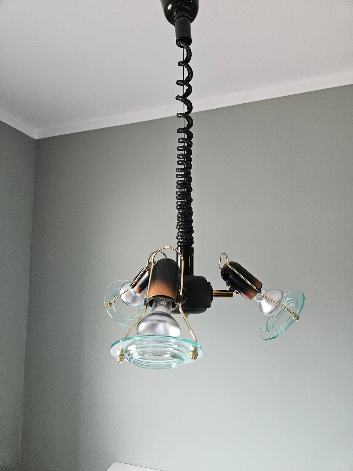 Vintage Lamp, Retro Pendant Lamp, Adjustable Lamp, Hanging Light, Vintage Spotlights, 80's, Ceiling Lamp, Retro Lamp, Spotlight photo furniture