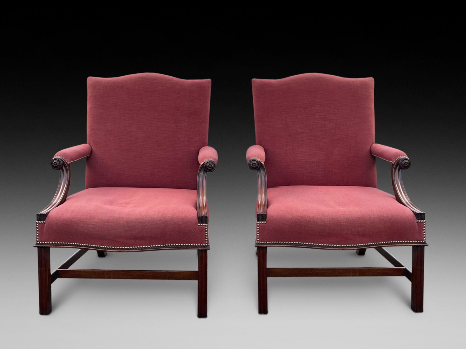 Pair Of Georgian Style Gainsborough Chairs photo furniture