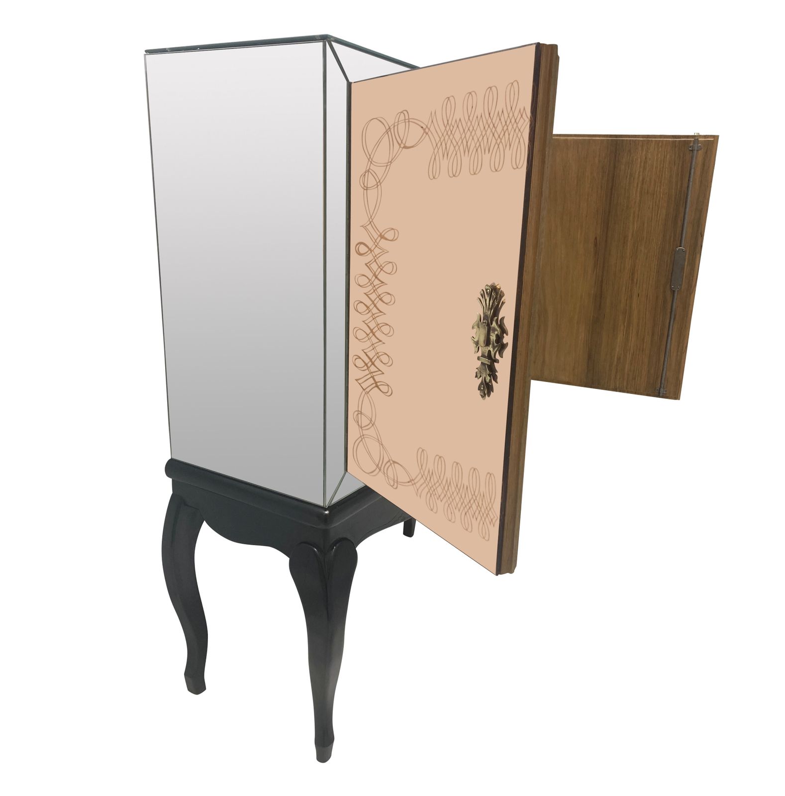 A French Mid Century Bar Cabinet On Stand photo furniture