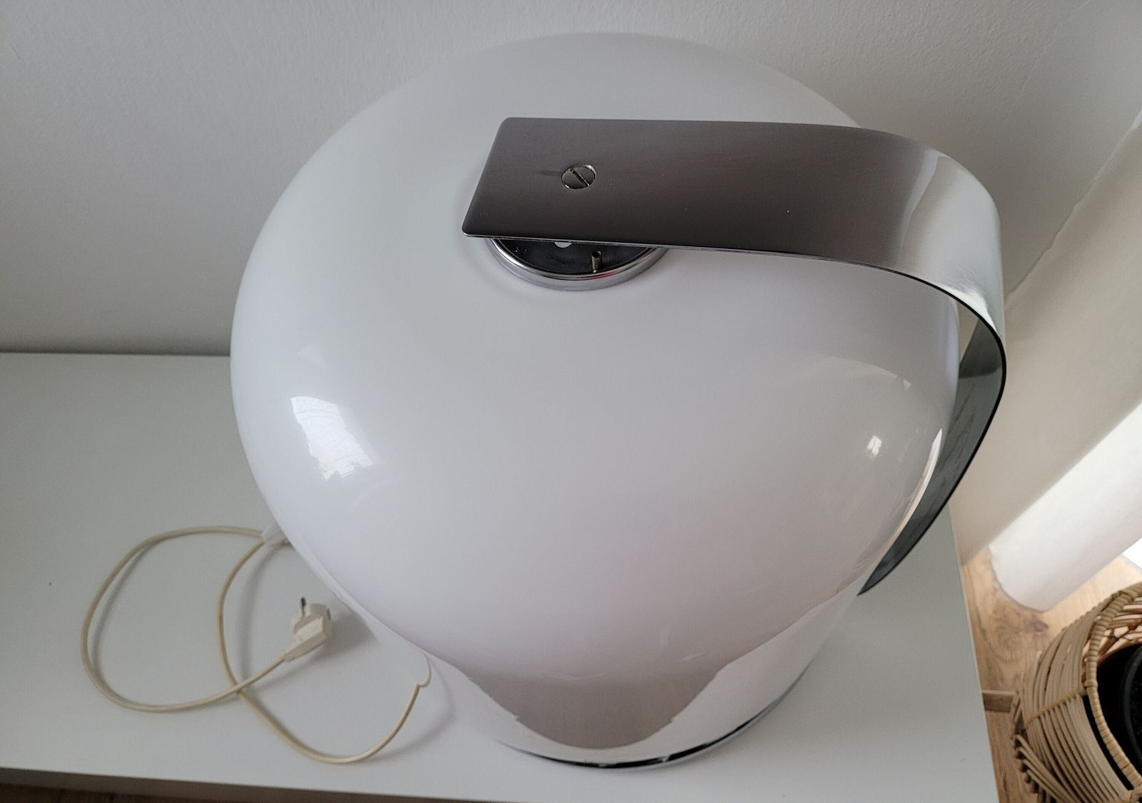 Xl Guzzini Table Lamp, Alvise, Luigi Massoni, Harvey Guzzini, Meblo, Space Age Table Lamp Or Floor Lamp, Mid Century Modern, 70's White Lamp photo 3327.0
