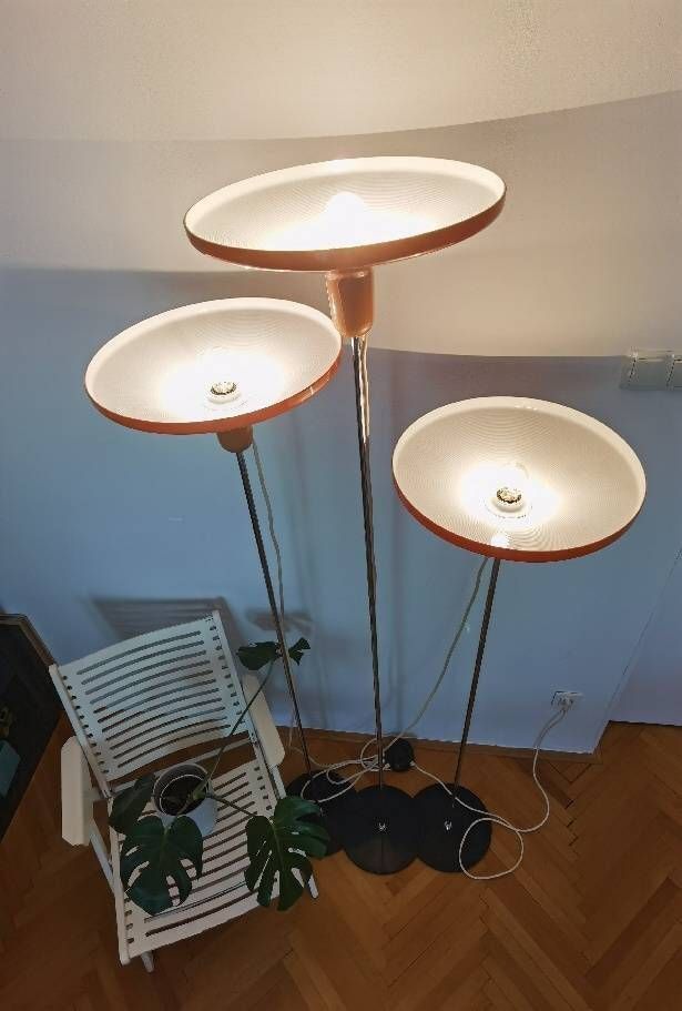 photo for sale Extra Rare Floor Lamp / Franco Bresciani For Harvey Guzzini Manta / Mid Century Modern / Space Age Lamp / 70's Lamps / Retro Lamps Mushroom