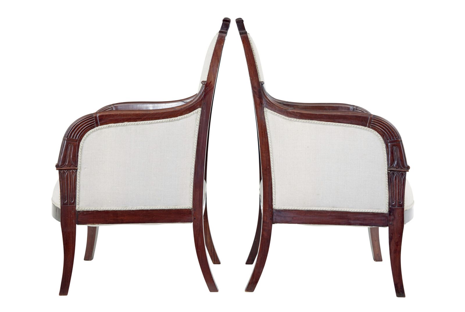 French 7 Piece 19th Century Empire Mahogany Salon Suite photo vinterior