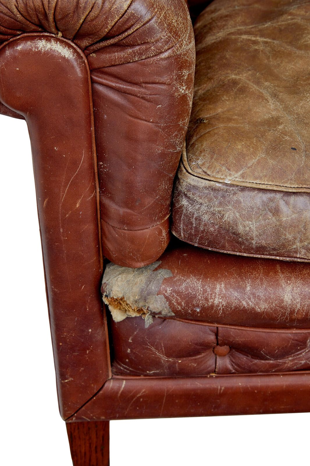 Pair Of Early 20th Century Leather Lounge Armchairs photo furniture