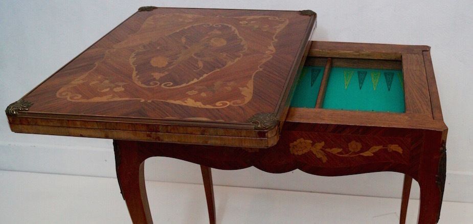 Antique French Louis XV Games / Side Table   Free Delivery To England And Wales photo Furniture
