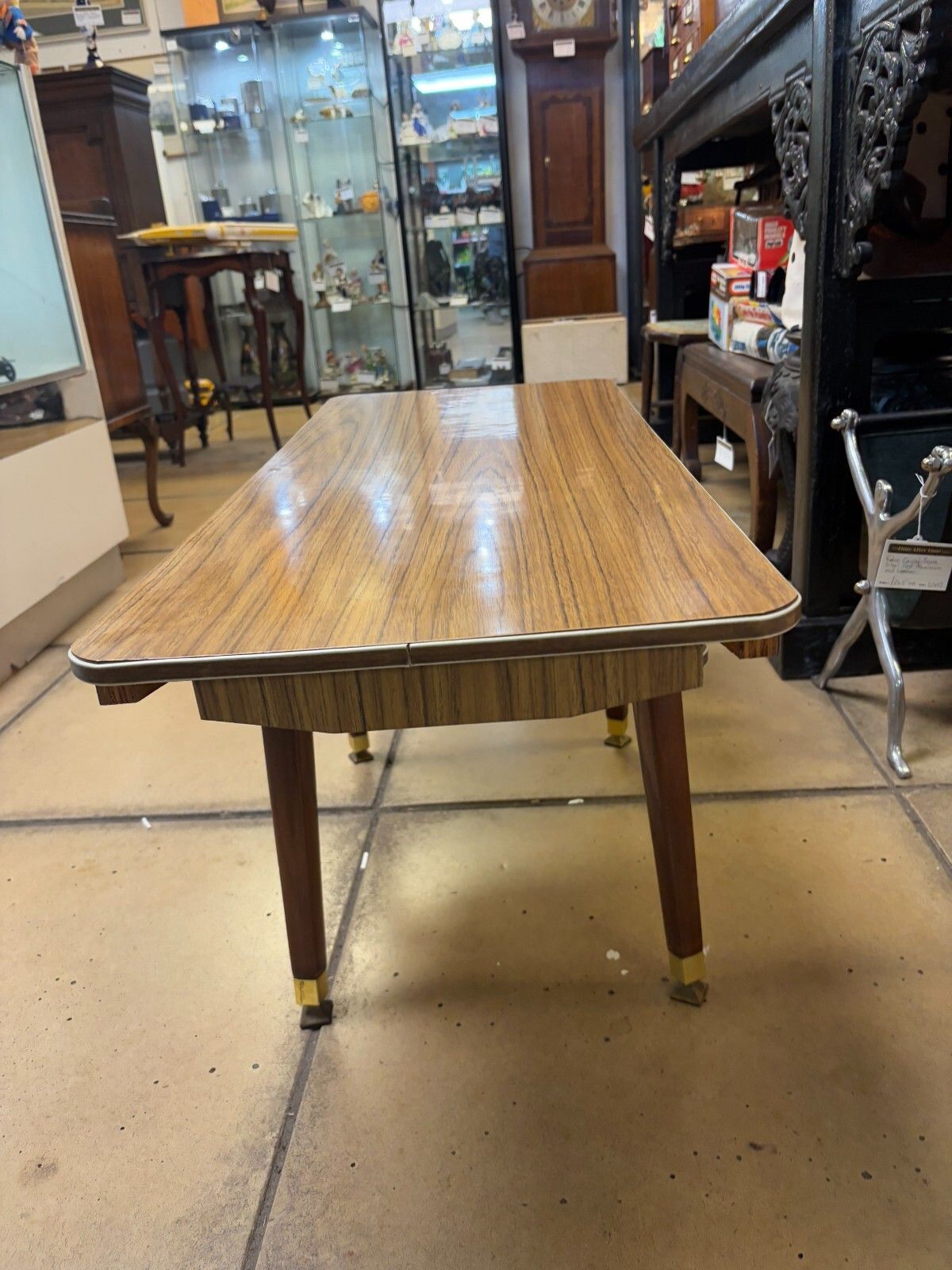 Mid Century/ Retro Wooden Coffee Table With Magazine/ Book Shelf photo 145.0
