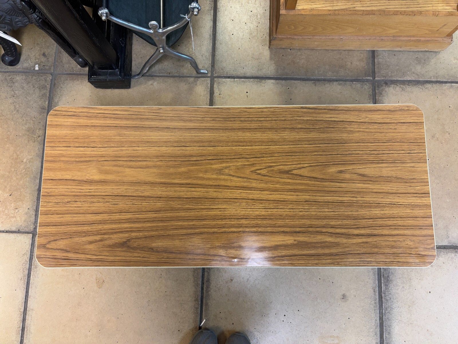 photo furniture Mid Century/ Retro Wooden Coffee Table With Magazine/ Book Shelf