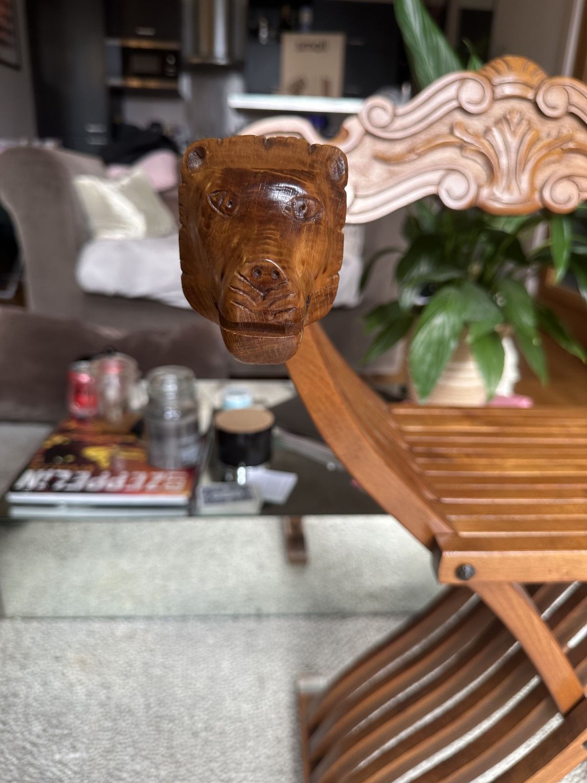 Antique Italian X Frame Chair | Hand Carved Wooden Throne Seat photo 280.0