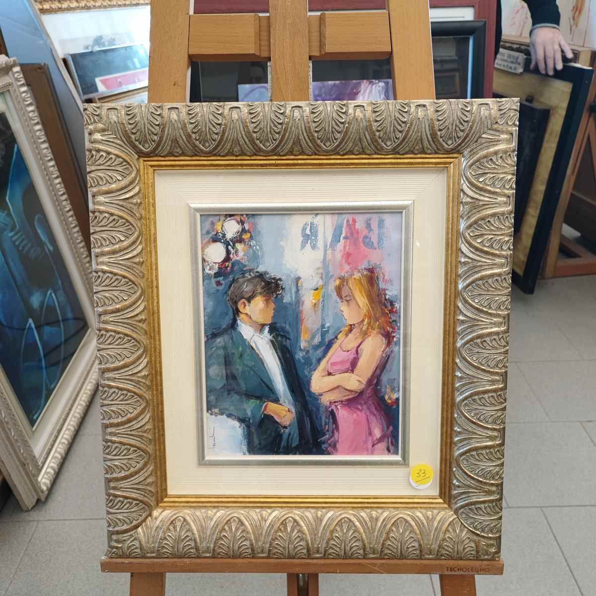 Giuliano Trombini Oil On Canvas 24 X 30 Cm