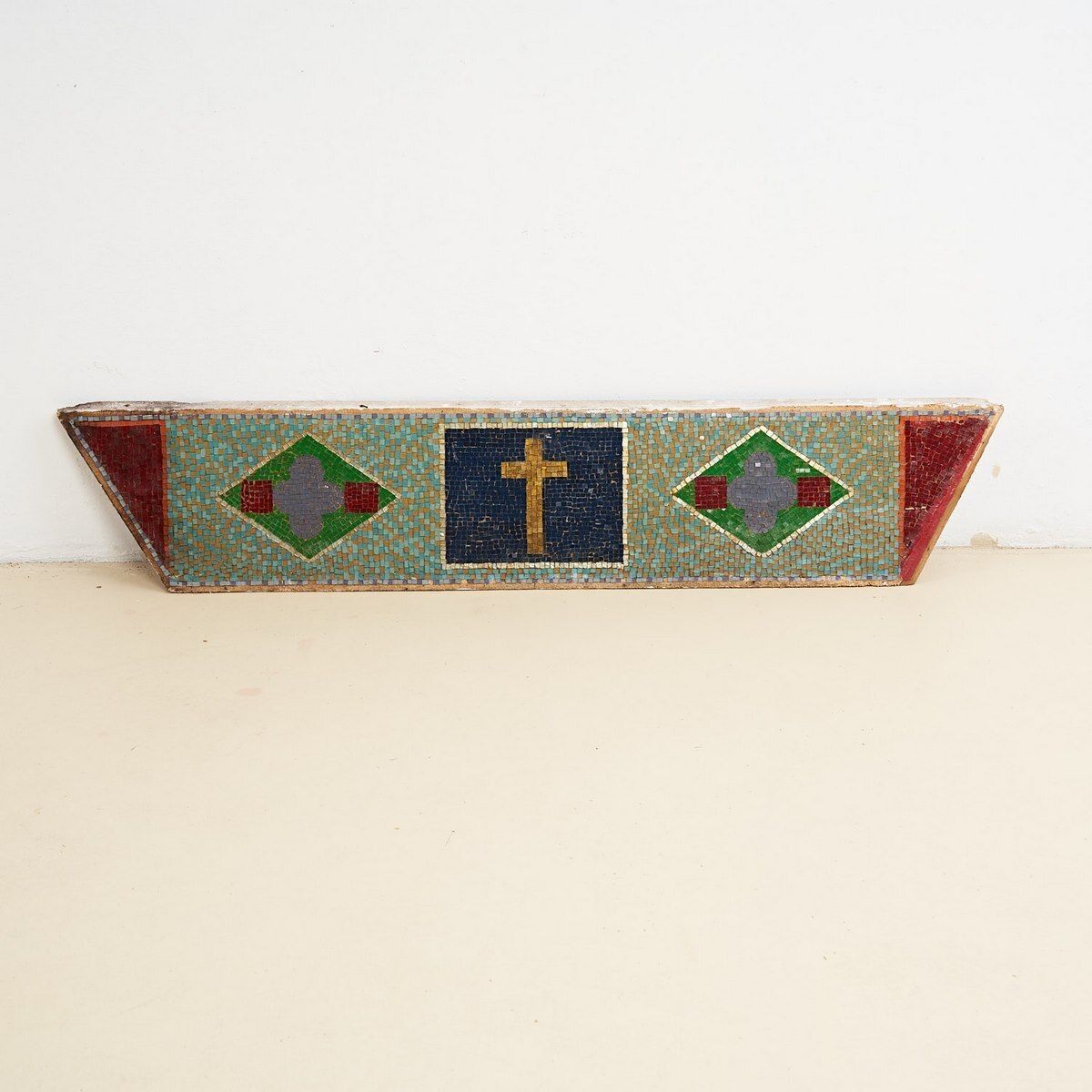 Vintage Glass Mosaic On Panel, 1980s