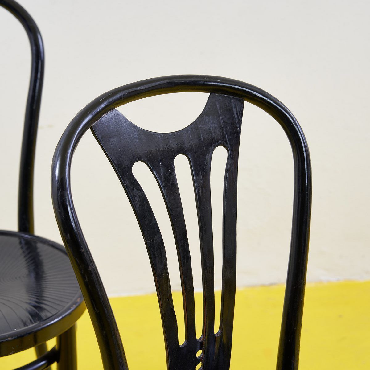Set Of 4 Chairs Attributed To Zpm Radomsko 60s photo Furniture