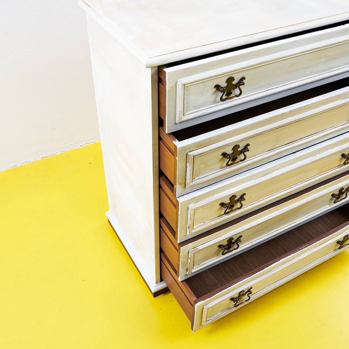 White 5 Drawer Chest Of Drawers photo Furniture
