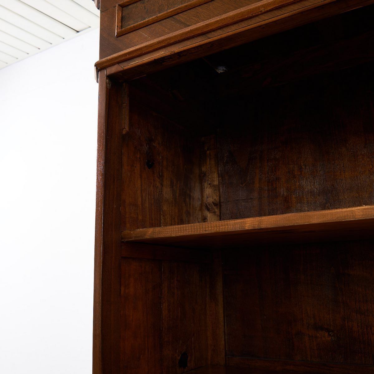 976.0 19th Century Bookcase Cabinet With Ground Glass photo