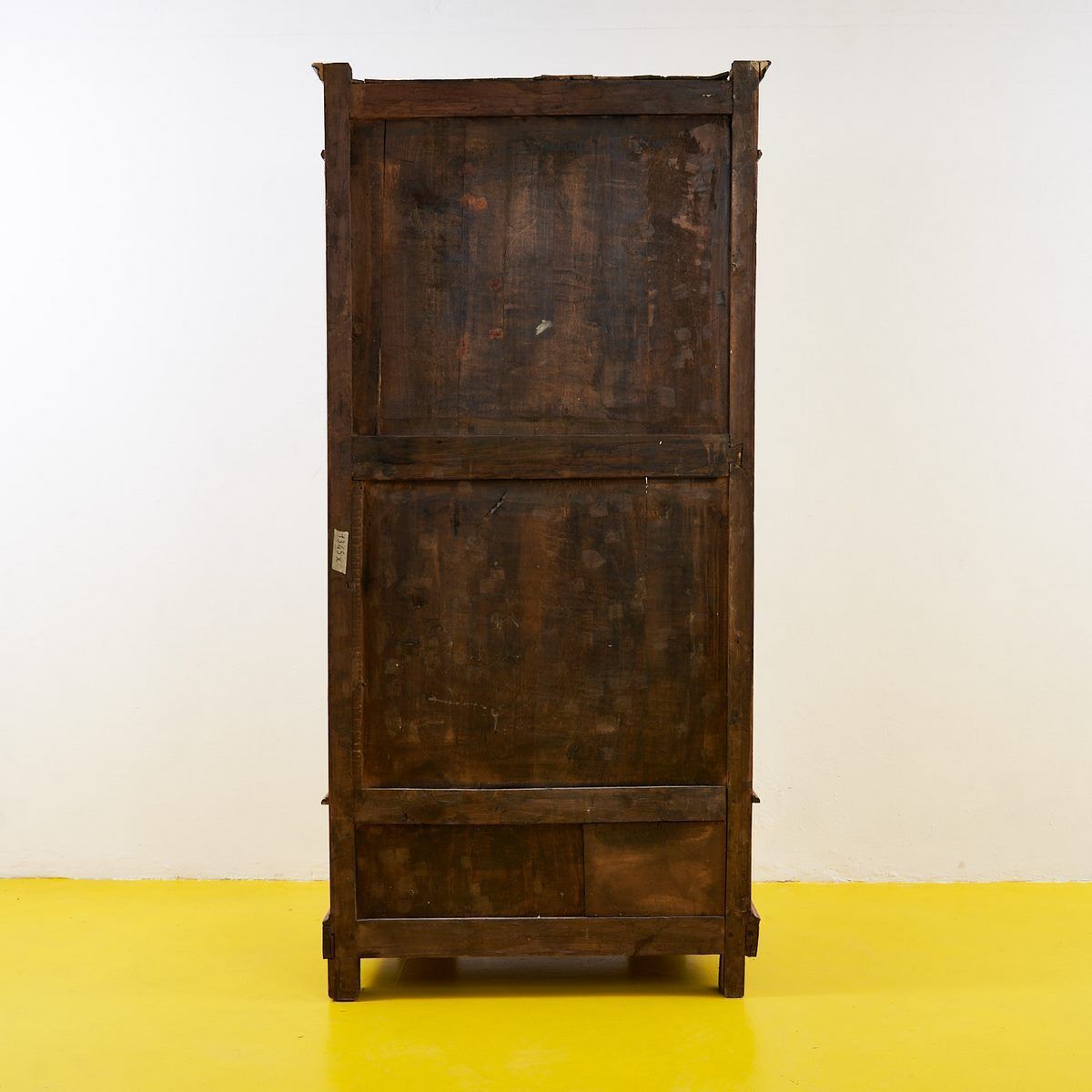 photo vintage 19th Century Bookcase Cabinet With Ground Glass