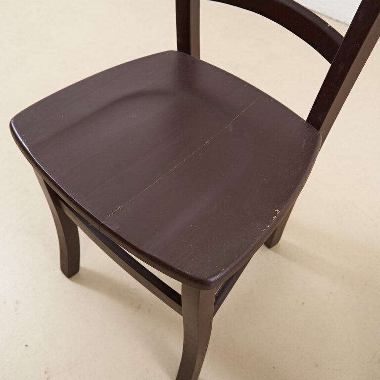 Pair Of Enameled Wood Chairs, 1950s photo for sale