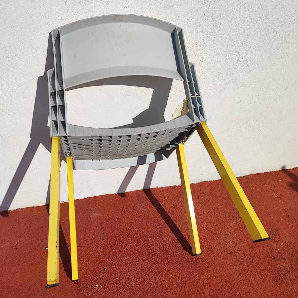 70's Design Plastic And Iron Chair photo Furniture