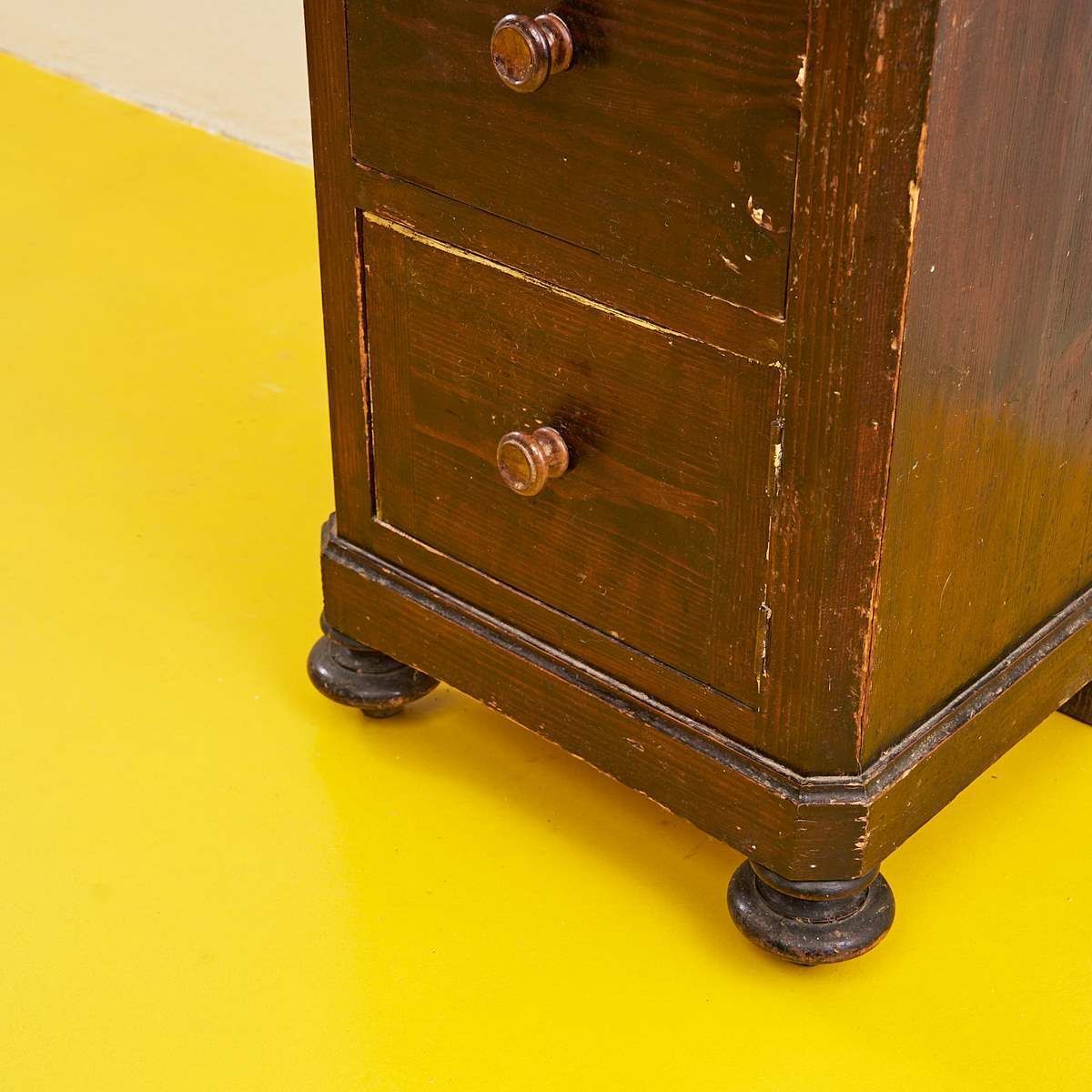 Wooden Bedside Table Early 1900s photo for sale